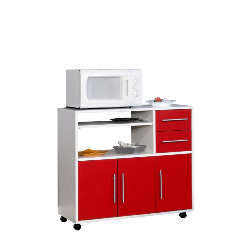 TEMAHOME - Marius Kitchen Trolley in White / Red - E8035A2179A80
