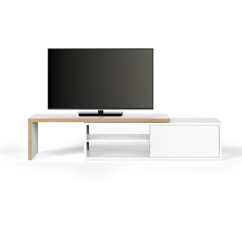 TEMAHOME - Move Tv Table in Pure White & Plywood - 9000639197