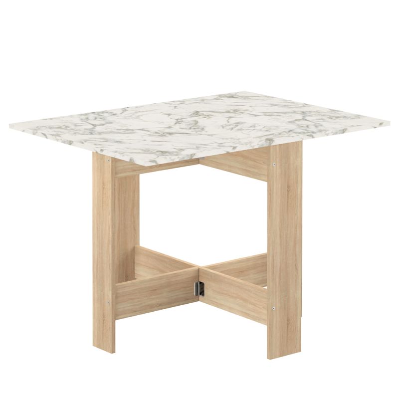 TEMAHOME - Papillon Foldable Table in Oak Color / Marble Look - E2050A5645X00