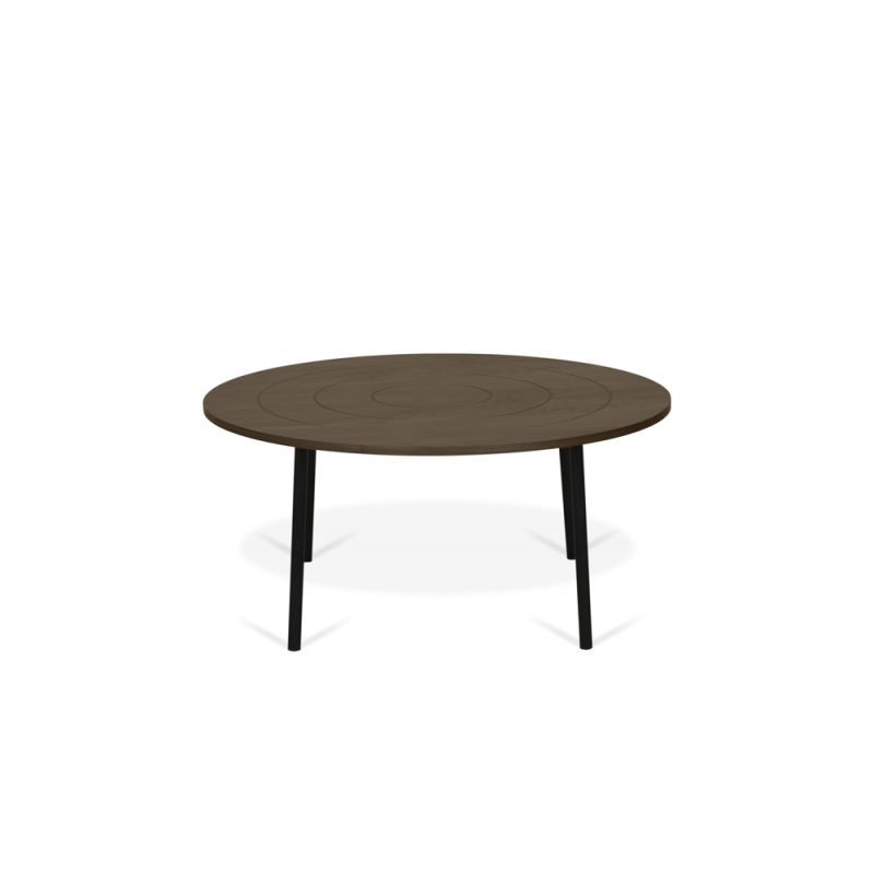 TEMAHOME - Ply Coffee Table 80 in Walnut and Black Steel - 9003629150