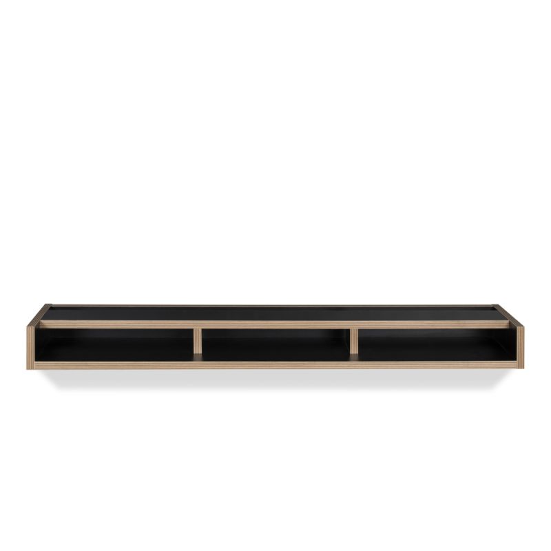 TEMAHOME - Ply Wall Shelf in Black / Plywood - 9300167591
