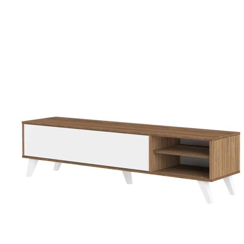 TEMAHOME - Prism TV Stand in Walnut Color / White - E3170A3521A01