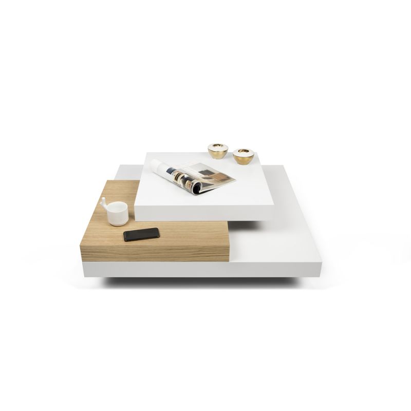 TEMAHOME - Slate 35X35 Coffee Table in Pure White / Oak - 9500625237