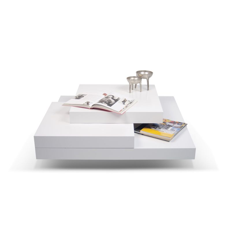 TEMAHOME - Slate 35X35 Coffee Table in Pure White - 9500311819