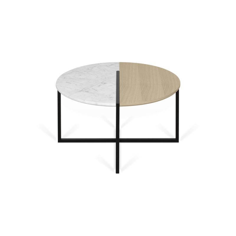 TEMAHOME - Sonata Coffee Table in White Marble / Light Oak  - 9003629228