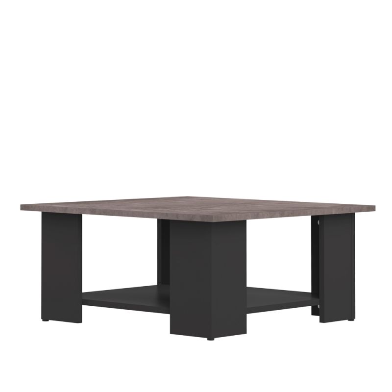 TEMAHOME - Square 67 Coffee Table in Black / Concrete Look - E2084A7698X00