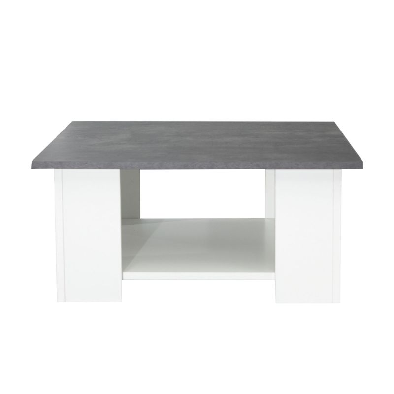 TEMAHOME - Square 67 Coffee Table in White / Concrete Look - E2084A2198X00