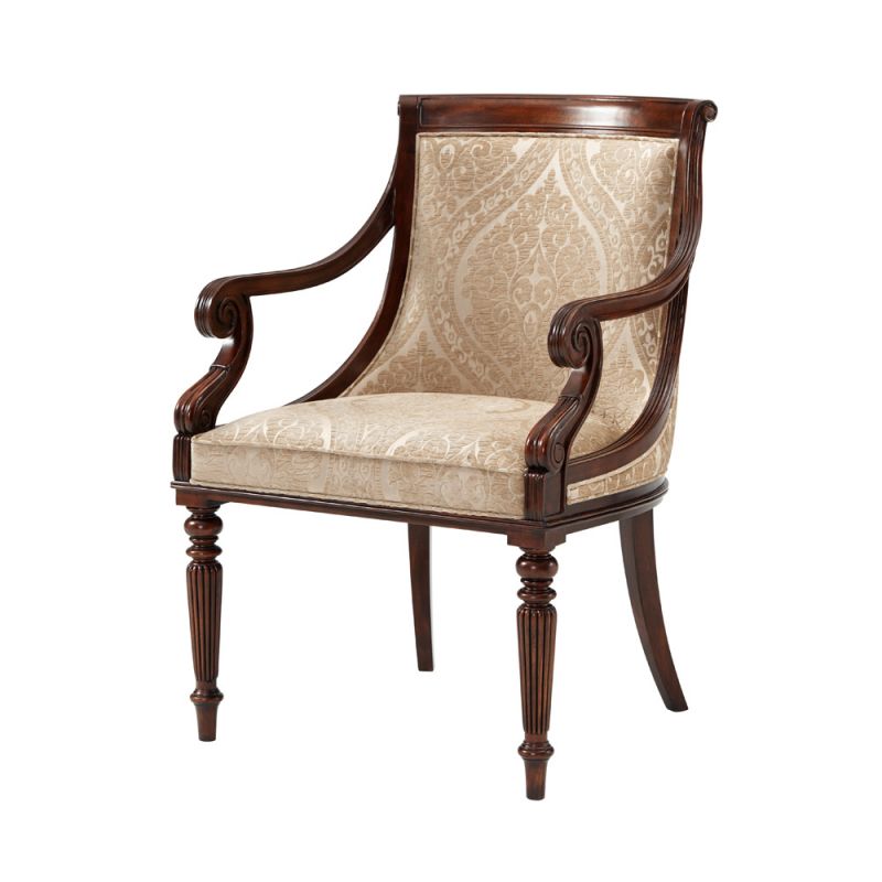 Theodore Alexander - Althorp Living History Floris Armchair (Set of 2)  - AL41087.1ANU