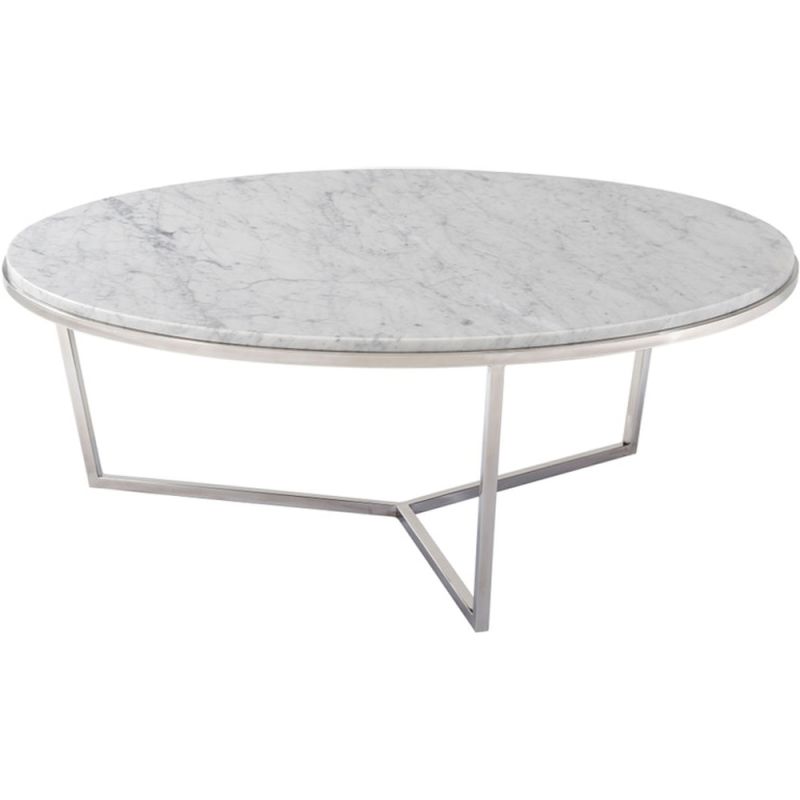 Theodore Alexander - TA Studio No. 4 Fisher Round Cocktail Table in Marble - TAS51034-C095