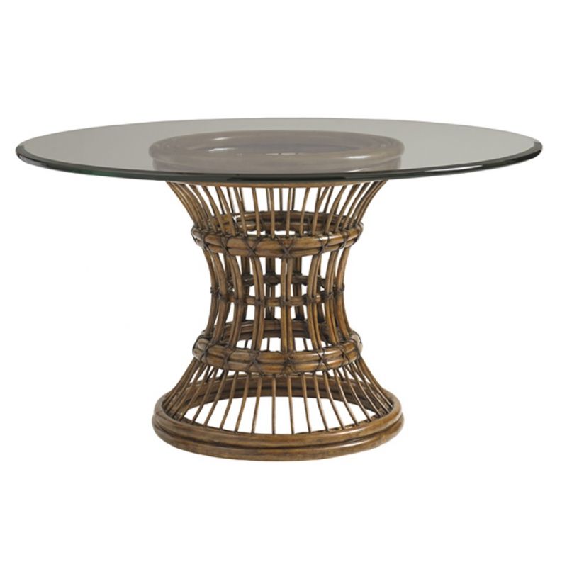 Tommy Bahama Home - Bali Hai Latitude Round Dining Table With 54-Inch Glass Top - 01-0593-875-54C