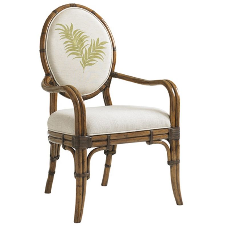 Tommy Bahama Home - Bali Hai Palm Front Back Gulfstream Oval Back Arm Chair - 01-0593-881-02