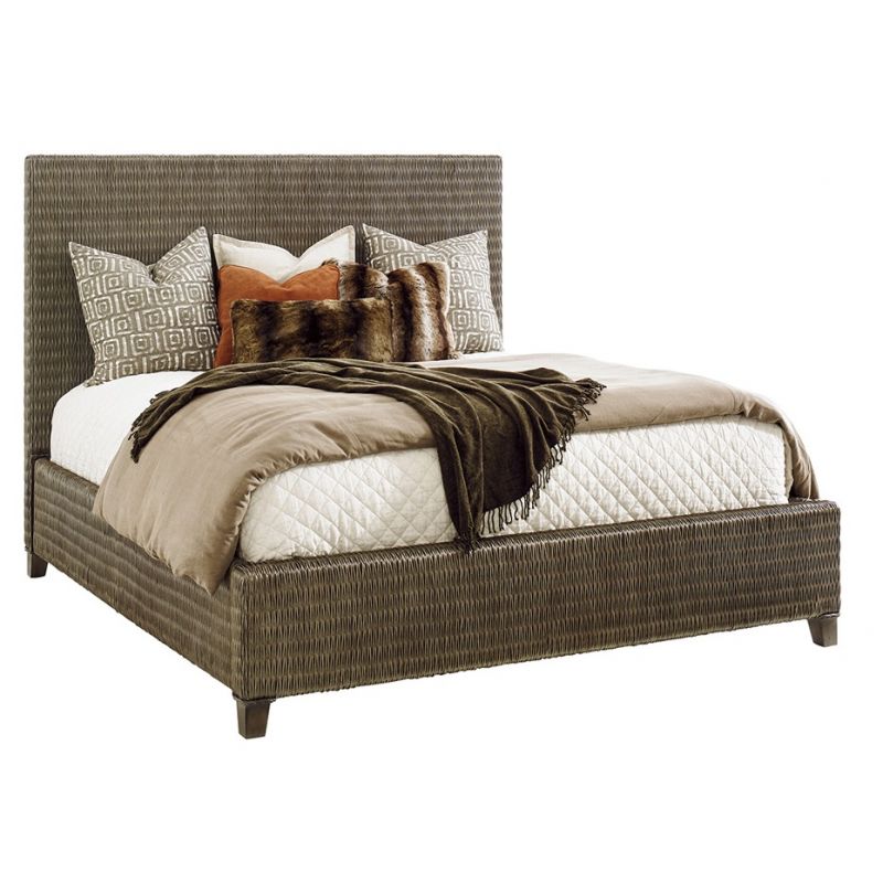 Tommy Bahama Home - Cypress Point Driftwood Isle Woven King Platform Bed - 01-0562-134c