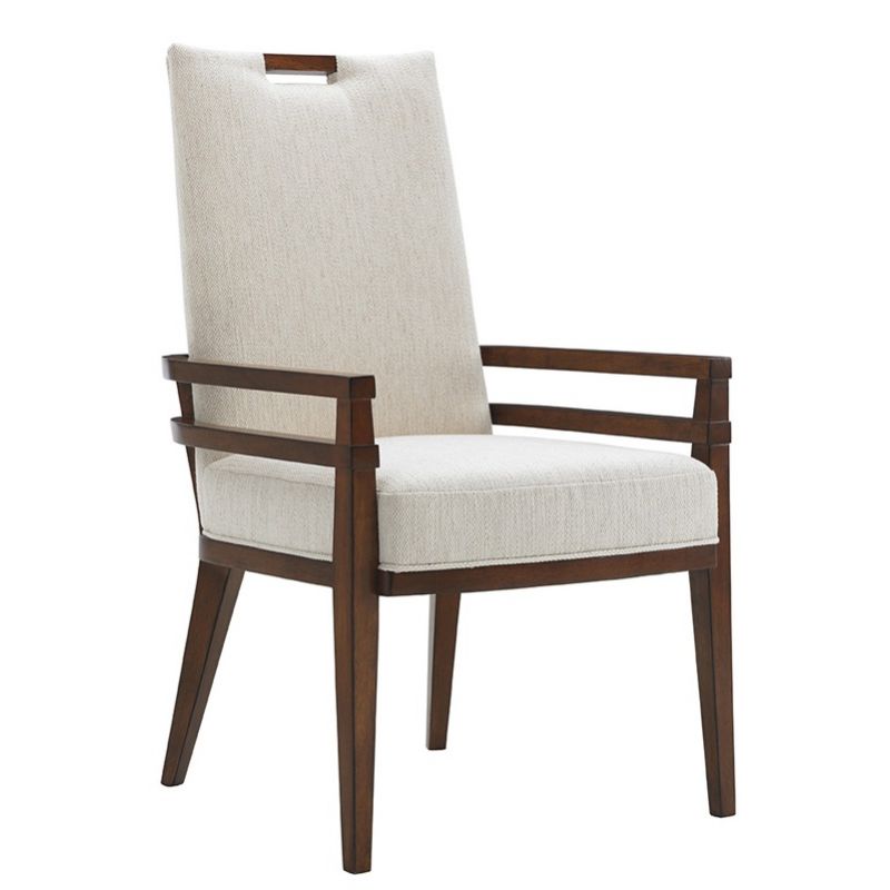 Tommy Bahama Home - Island Fusion Coles Bay Arm Chair in Off White Fabric - 01-0556-885-02