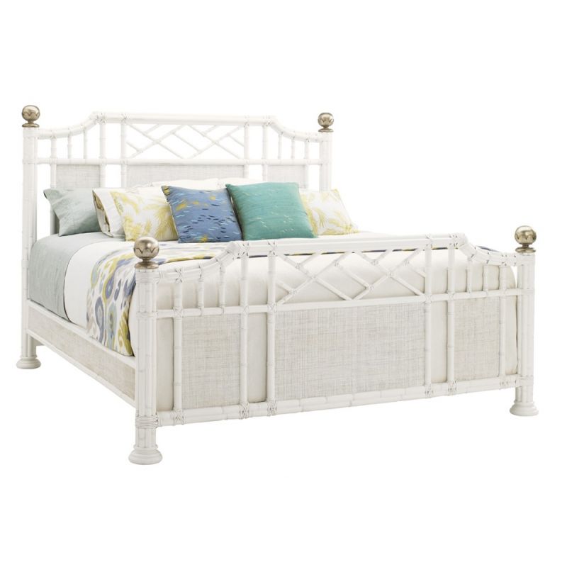 Tommy Bahama Home - Ivory Key Pritchards Bay King Panel Bed - 01-0543-134C