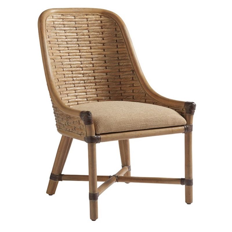Tommy Bahama Home - Los Altos Keeling Woven Side Chair in Beige - 01-0566-882-01