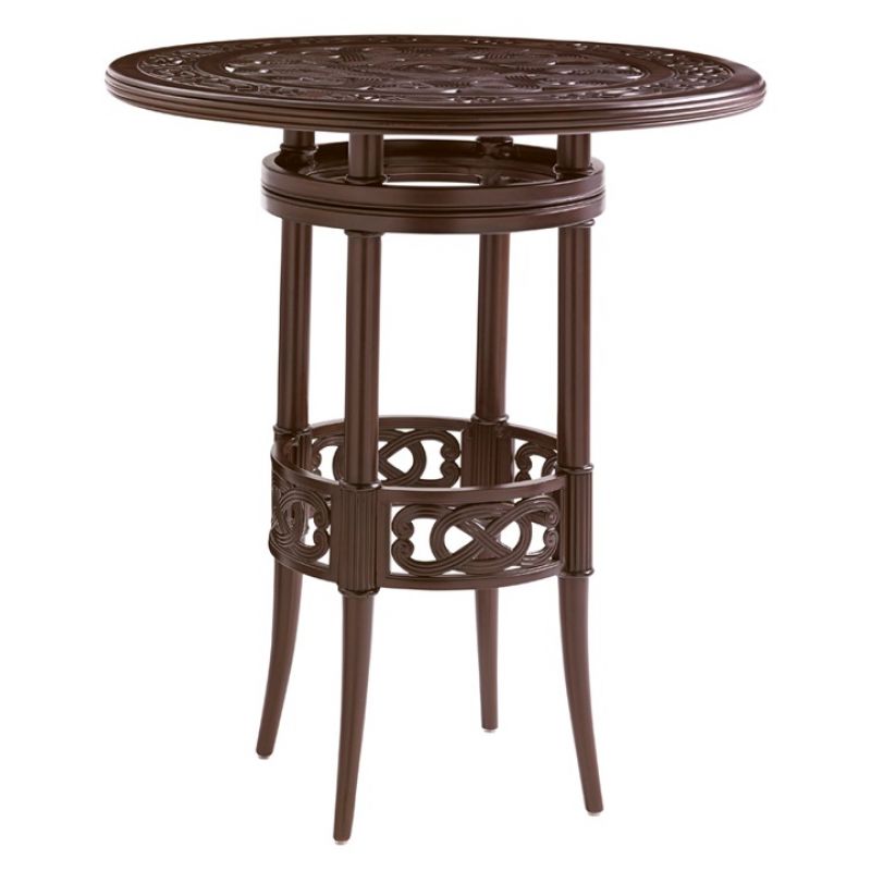 Tommy Bahama Outdoor - Black Sands Round Bistro Bar Table - 01-3235-873C