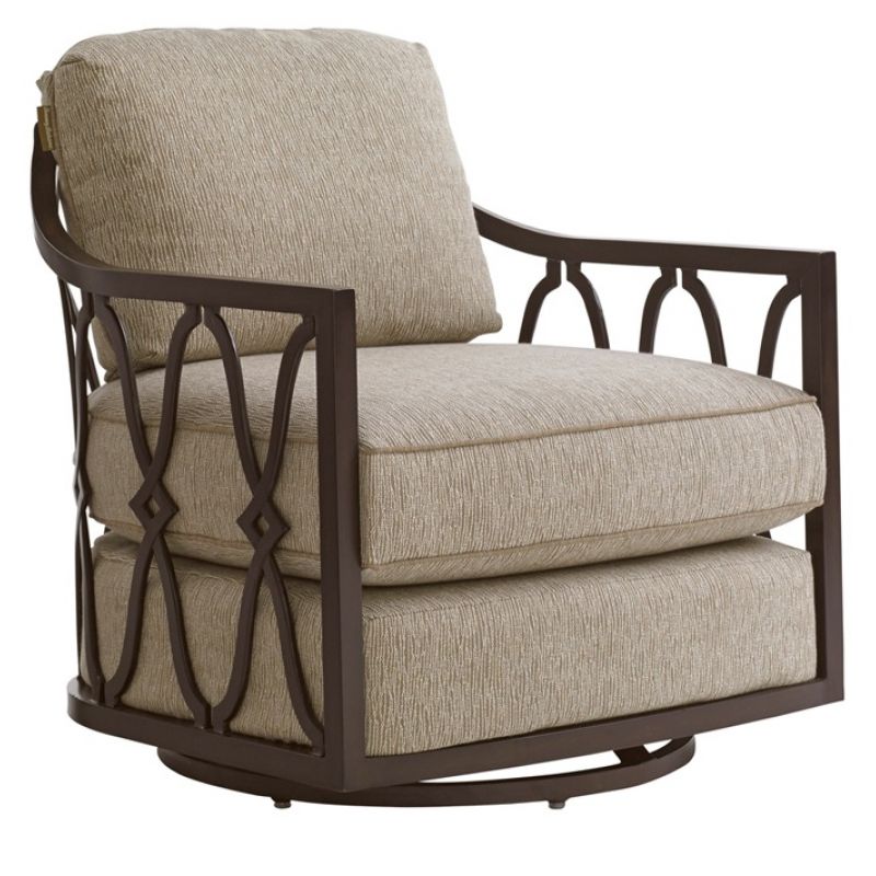 Black Sands Swivel Chair Tan, Tommy Bahama Outdoor Furniture