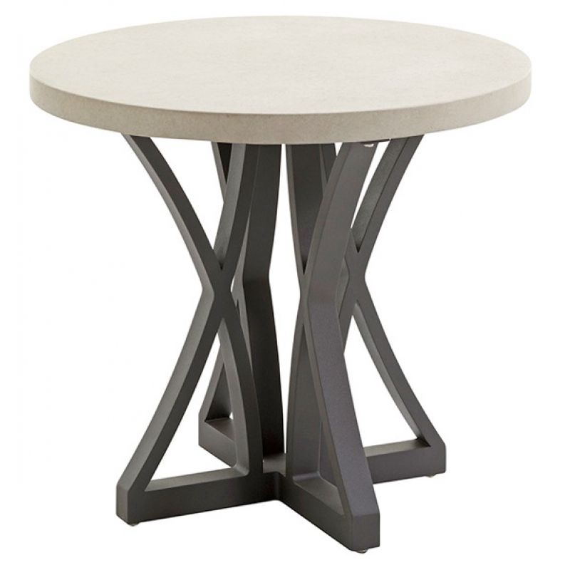 Tommy Bahama Outdoor - Cypress Point Ocean Terrace Side Table with Weatherstone Top - 01-3900-951