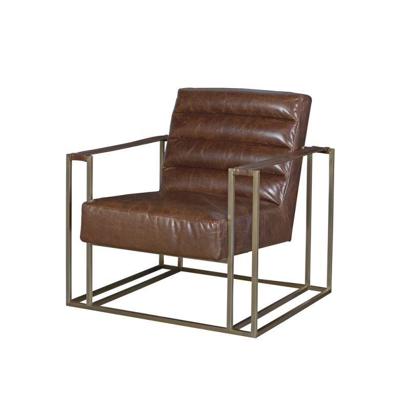 Universal Furniture - Curated Jensen Accent Chair-Brown Leather - 687535-650