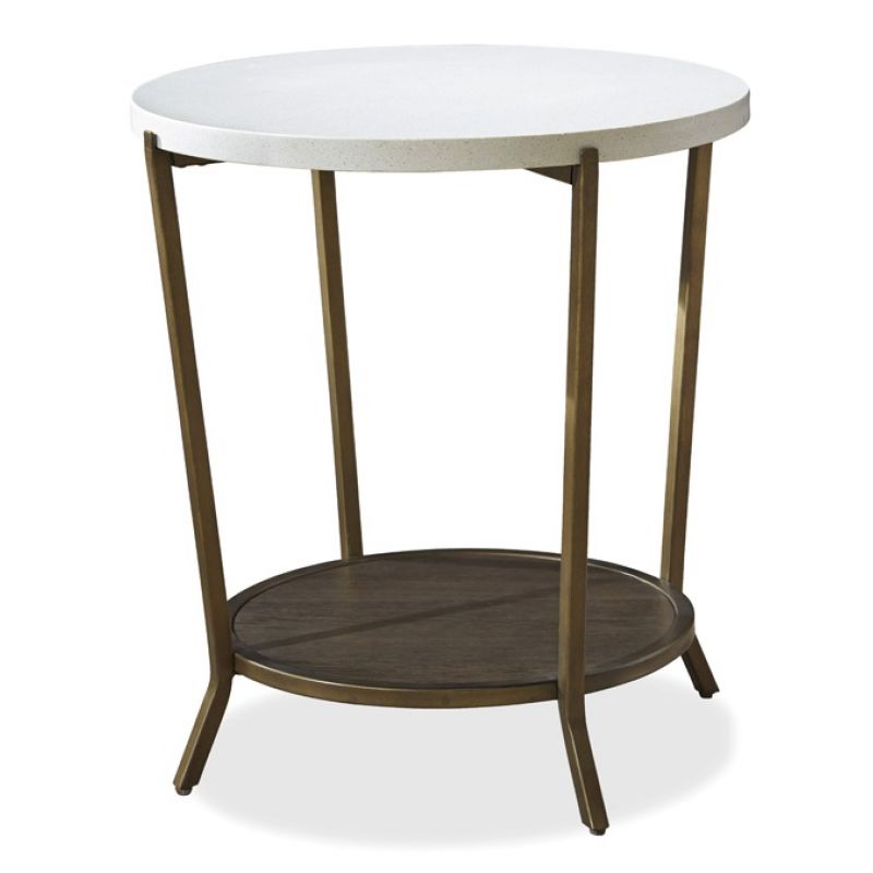 Universal Furniture - Playlist Round End Table in Brown Eyed Girl -507815