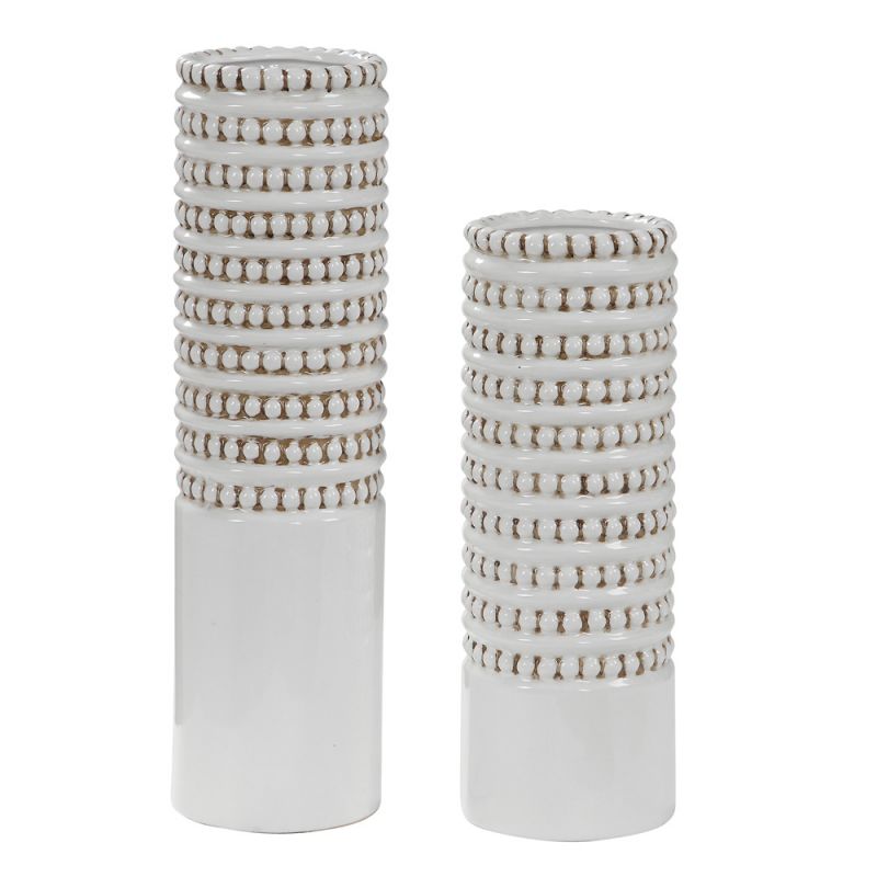 Uttermost - Angelou White Vases, Set/2 - 17570