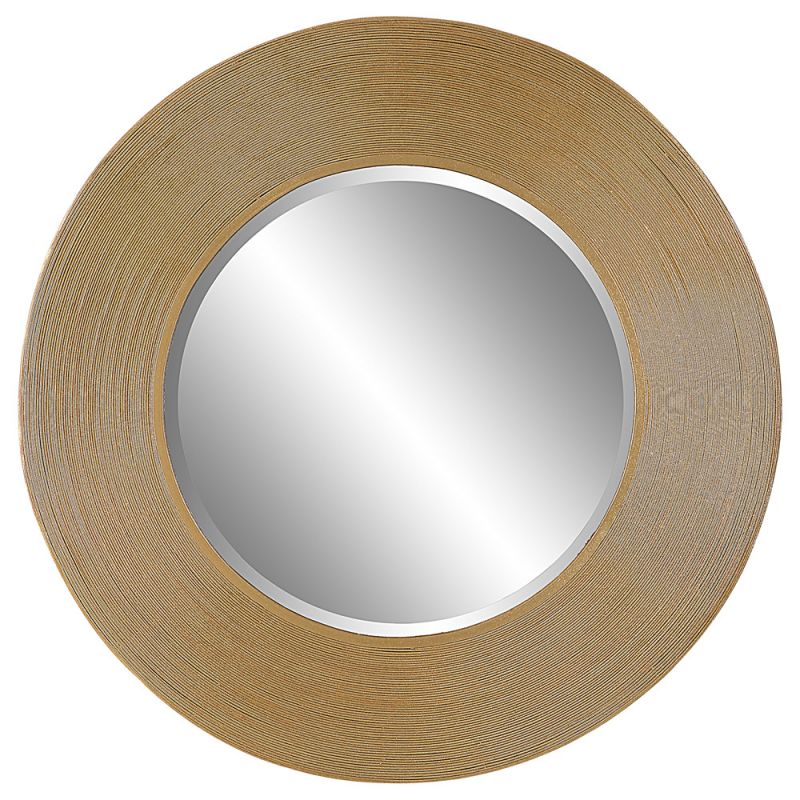 Uttermost - Archer Gold Wire Round Mirror - 09801