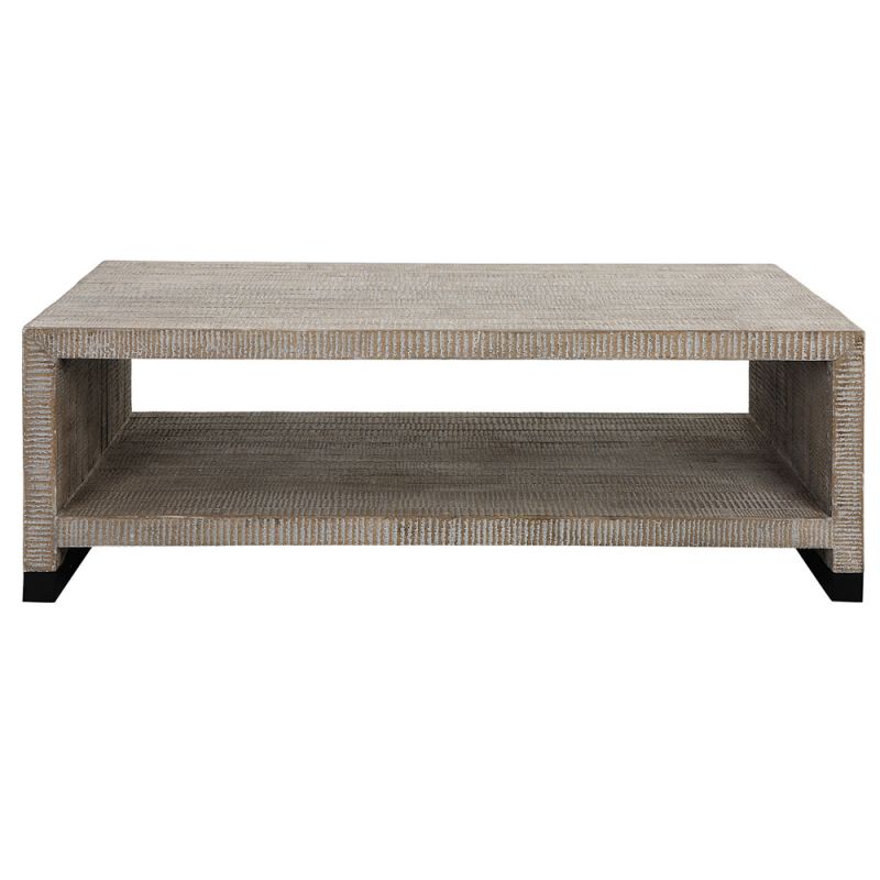 Uttermost - Bosk White Washed Coffee Table - 25285