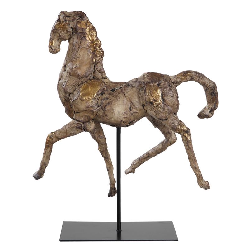 Uttermost - Caballo Dorado Horse Sculpture - 17585