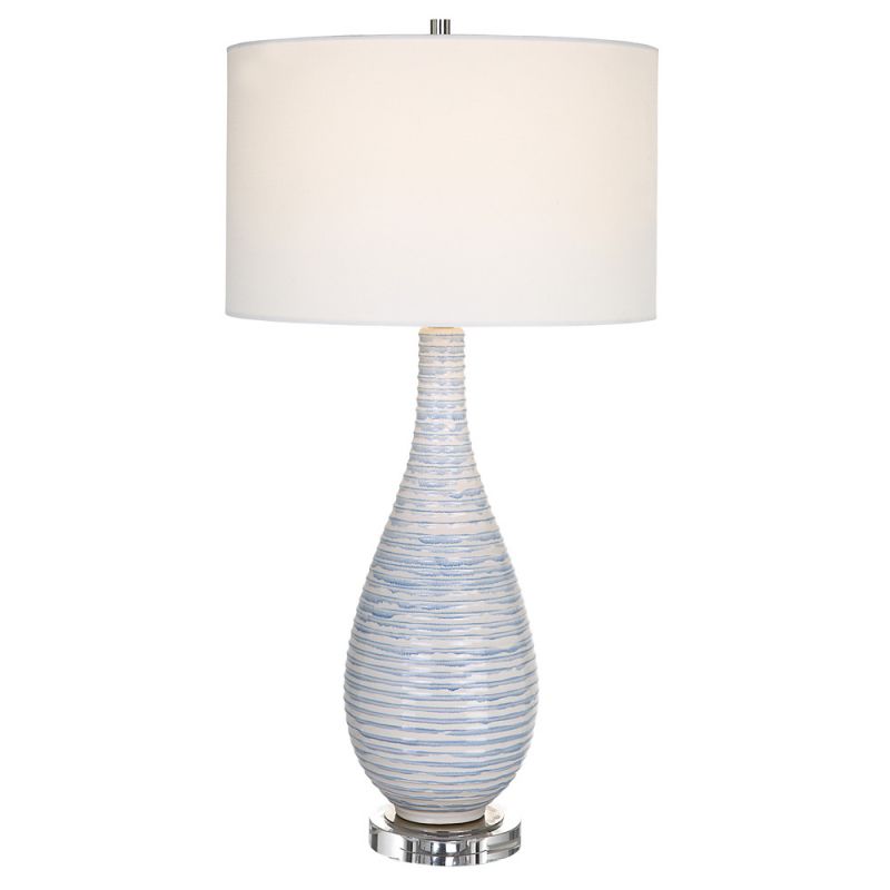 Uttermost - Clariot Ribbed Blue Table Lamp - 29998-1