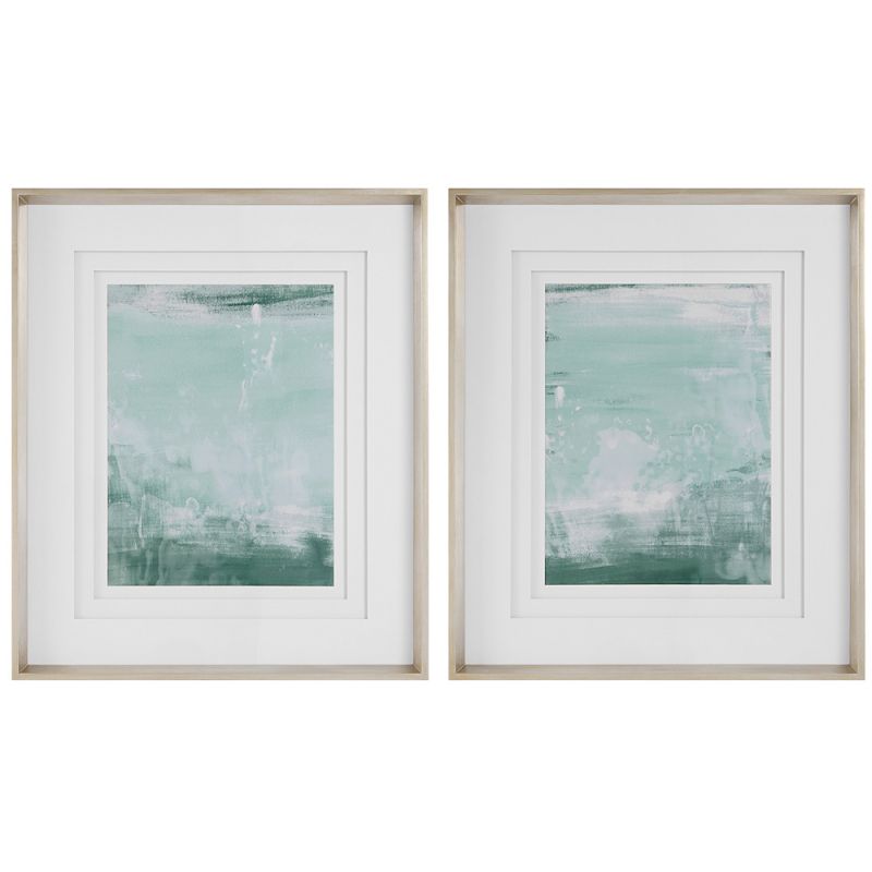 Uttermost - Coastal Patina Modern Framed Prints (Set of 2) - 41439