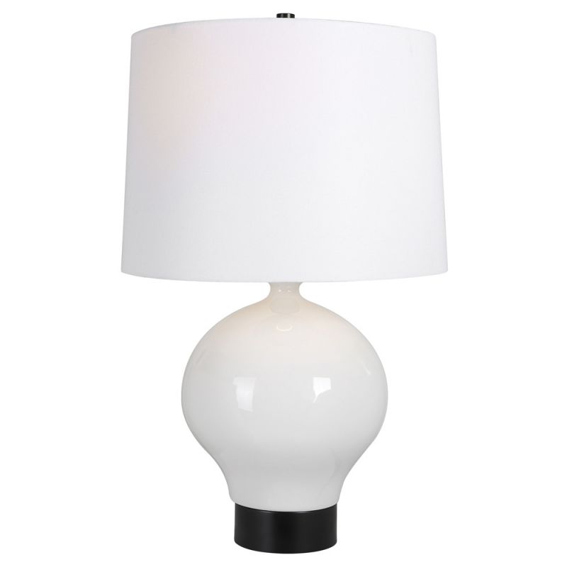Uttermost - Collar Gloss White Table Lamp - 30182-1