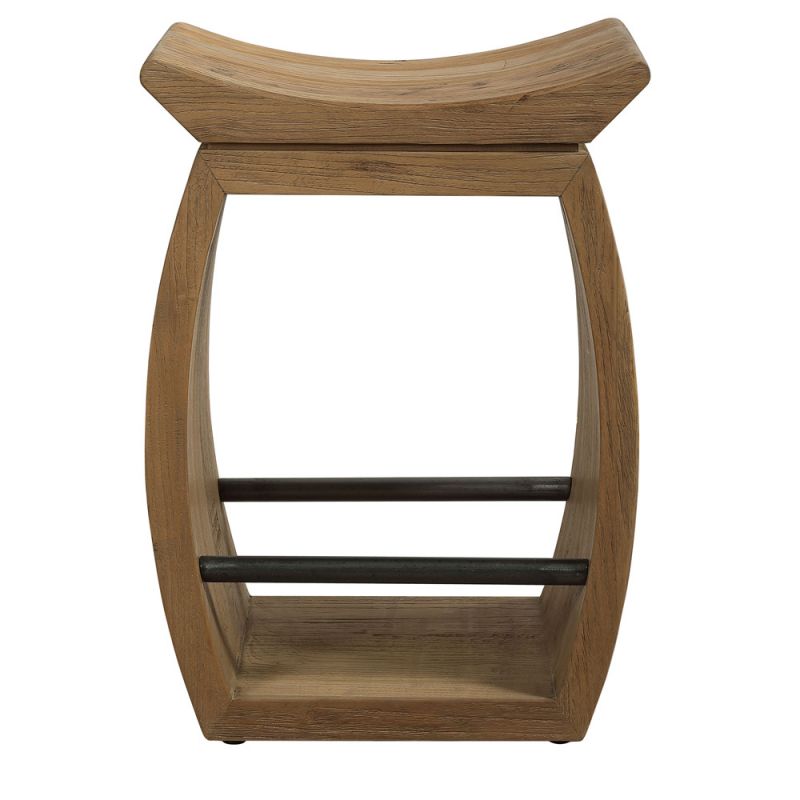 Uttermost - Connor Modern Wood Counter Stool - 24988