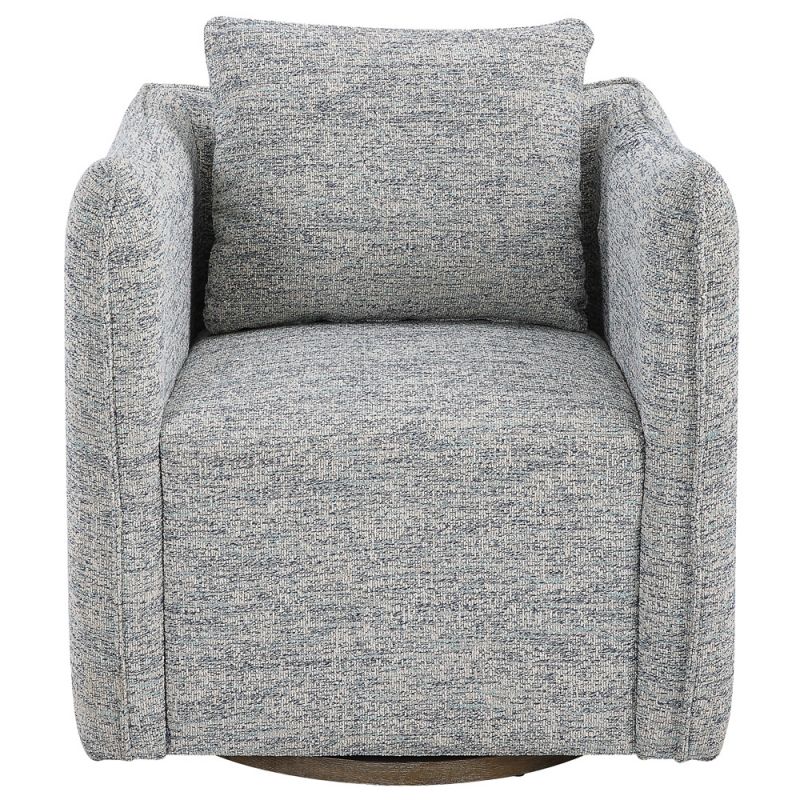 Uttermost - Corben Blue Swivel Chair - 23820