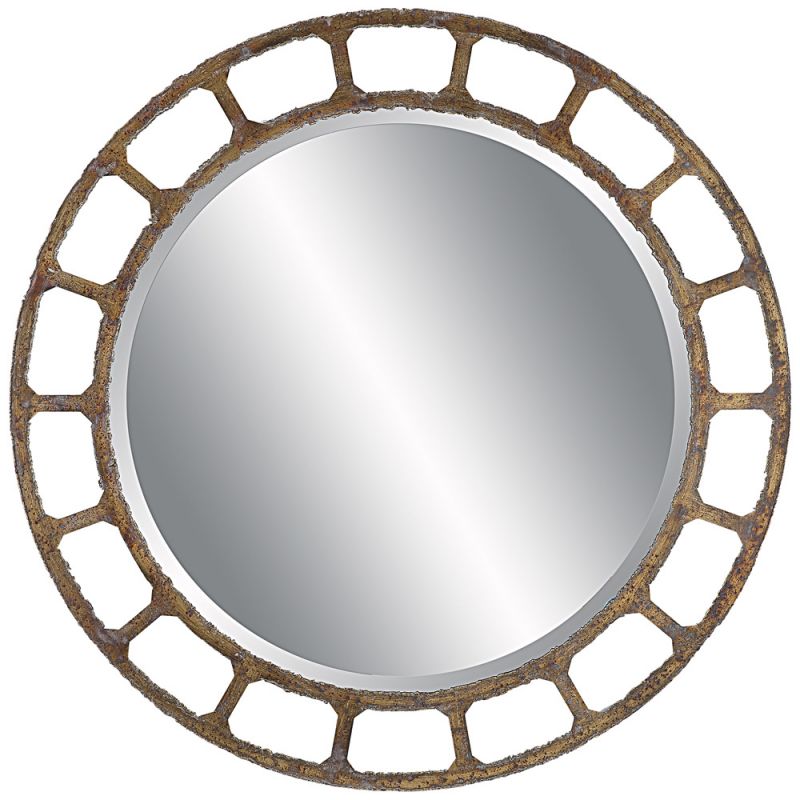 Uttermost - Darby Distressed Round Mirror - 09759