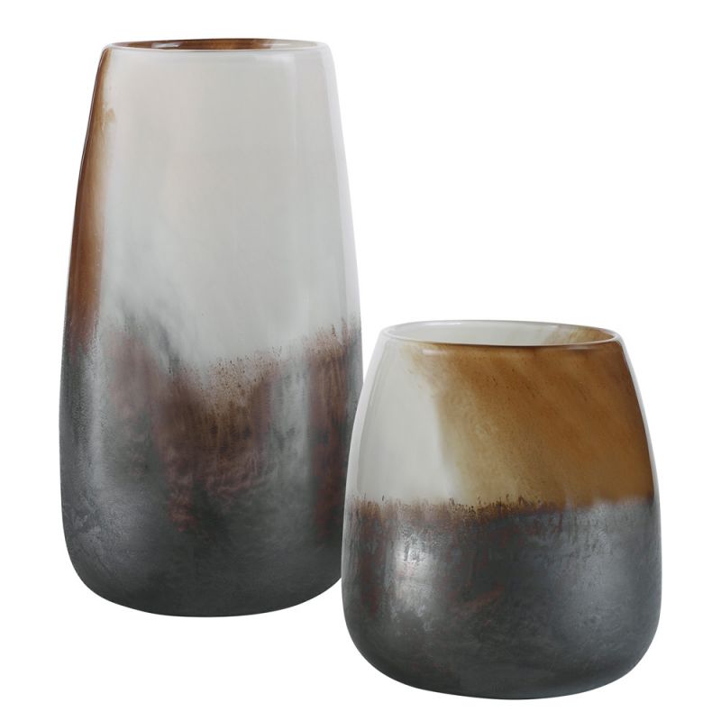 Uttermost - Desert Wind Glass Vases (Set of 2) - 18047