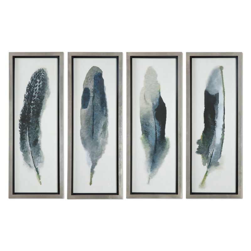 Uttermost - Feathered Beauty Prints (Set of 4) - 41554