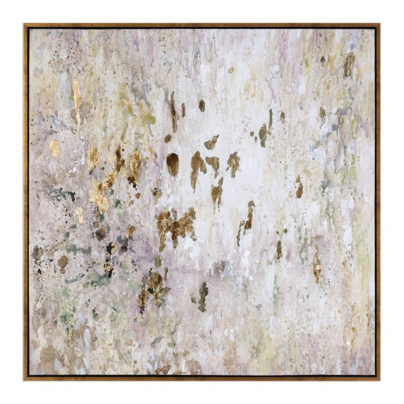 Uttermost - Golden Raindrops Modern Abstract Art - 34362