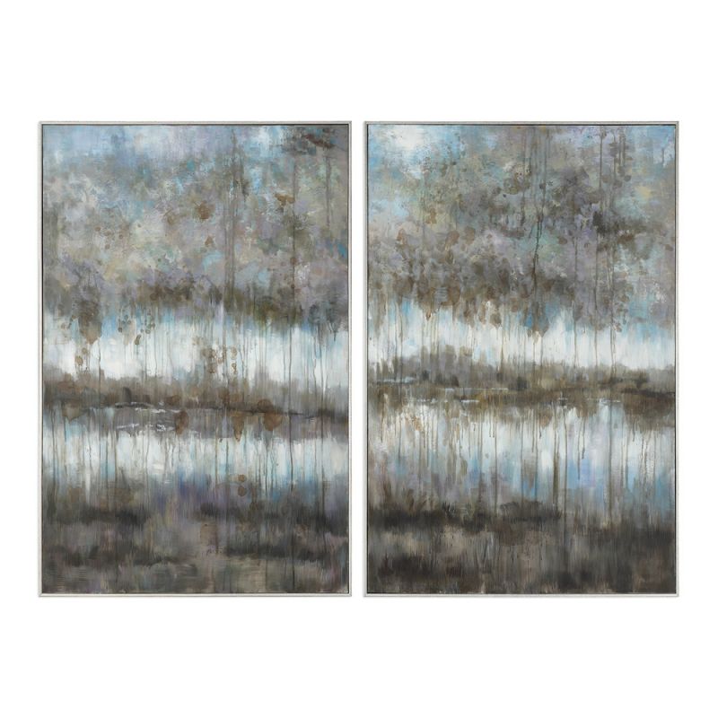 Uttermost - Gray Reflections Landscape Art (Set of 2) - 31411