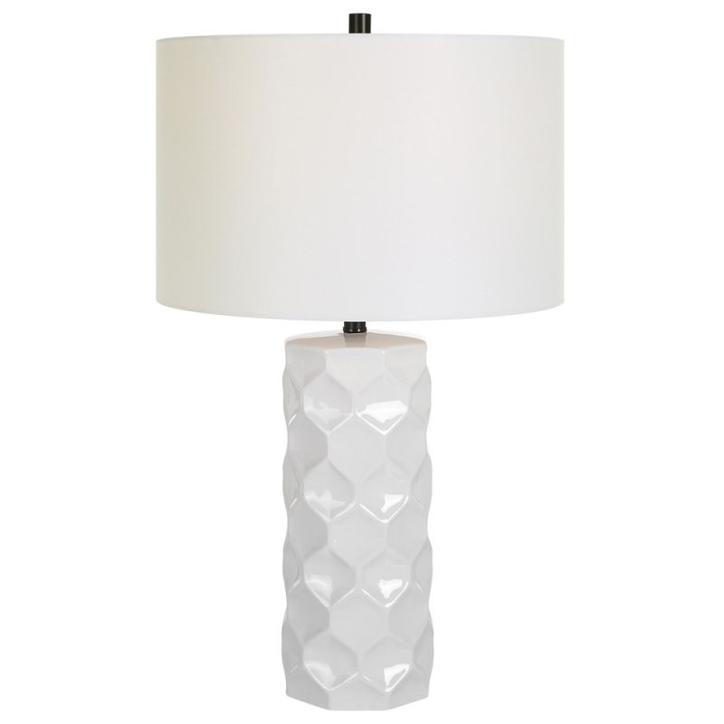 Uttermost - Honeycomb White Table Lamp - 30181-1