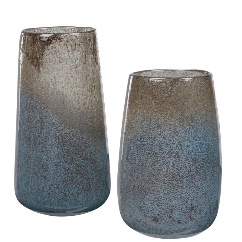 Uttermost - Ione Seeded Glass Vases (Set of 2) - 17762
