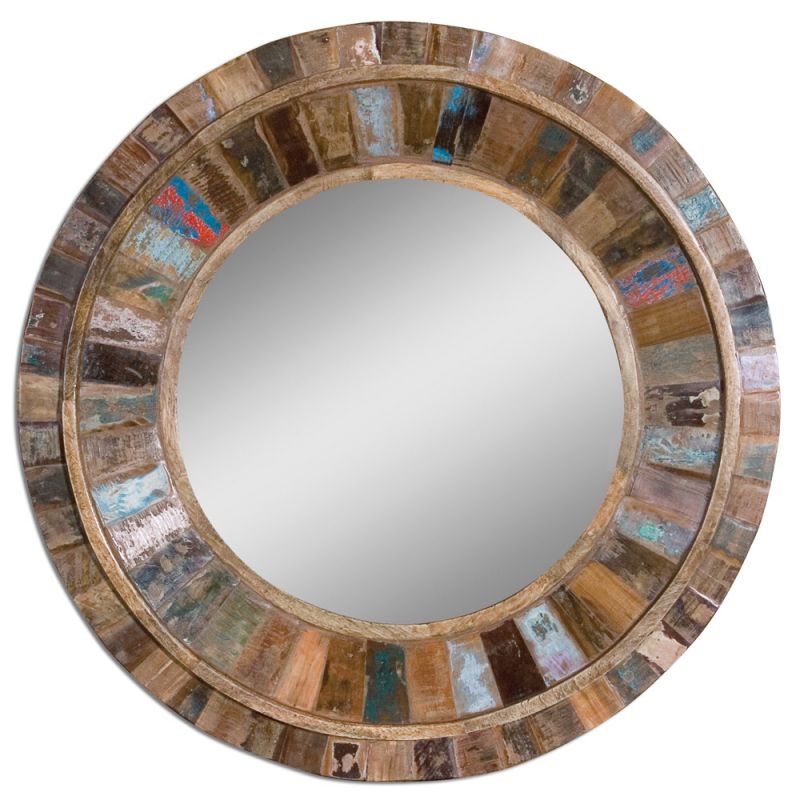 Uttermost - Jeremiah Round Wood Mirror - 04017