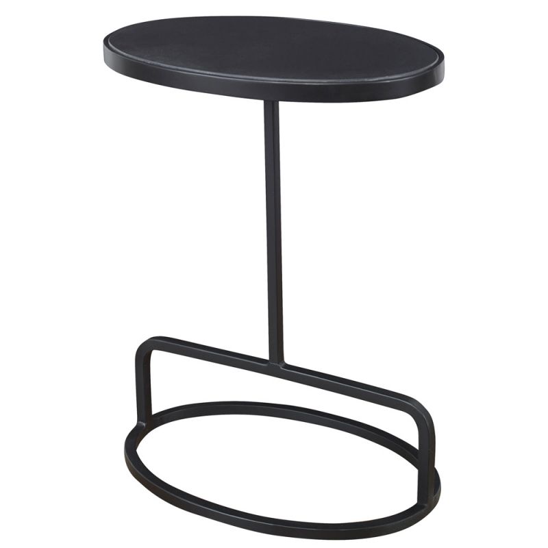 Uttermost - Jessenia Black Marble Accent Table - 25207