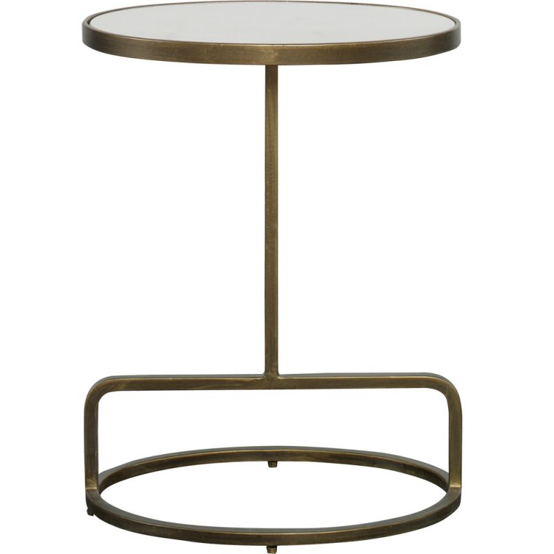 Uttermost - Jessenia White Marble Accent Table - 25135