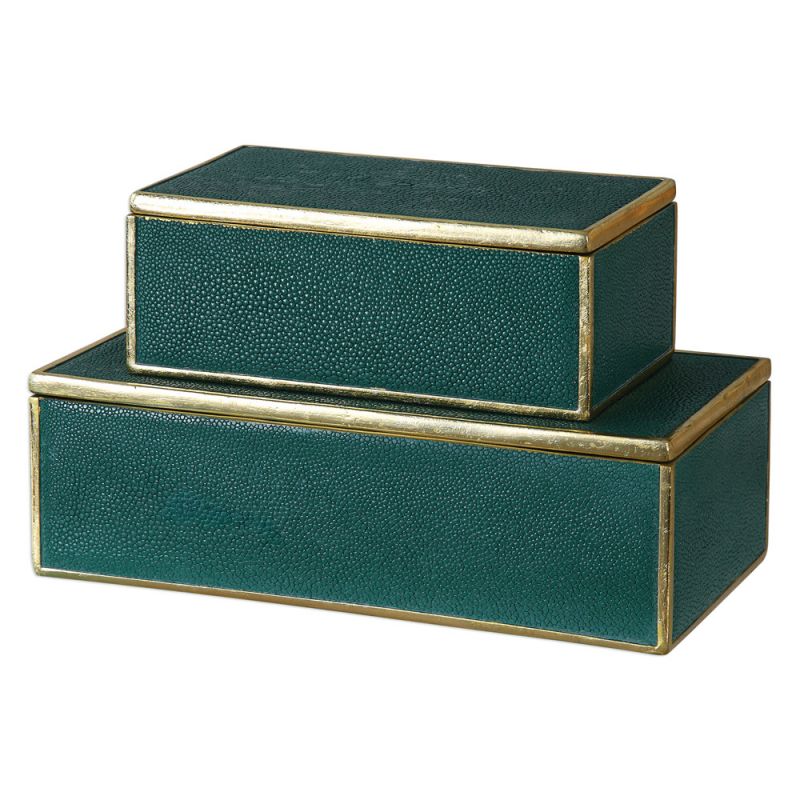 Uttermost - Karis Emerald Green Boxes (Set of 2) - 18723