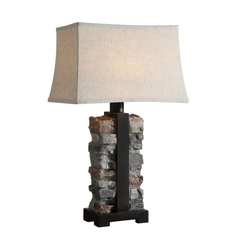 Uttermost - Kodiak Stacked Stone Lamp - 27806-1