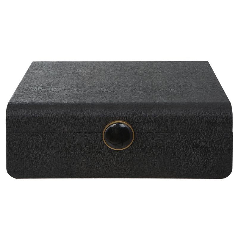 Uttermost - Lalique Black Shagreen Box  - 18058