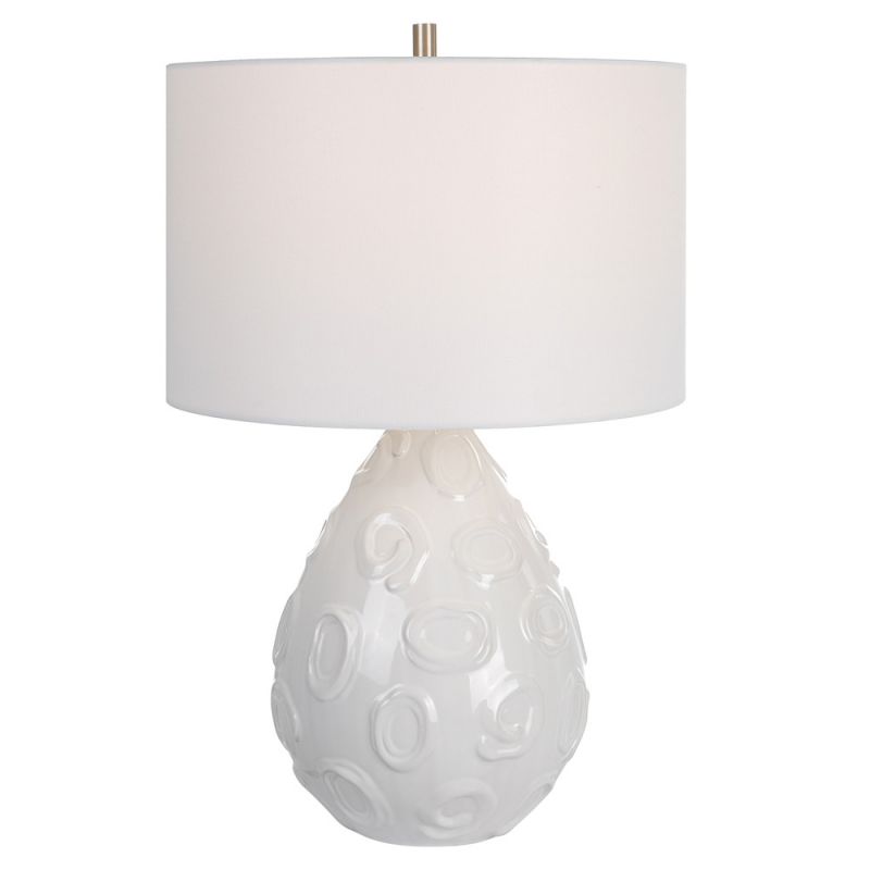 Uttermost - Loop White Glaze Table Lamp - 30159-1