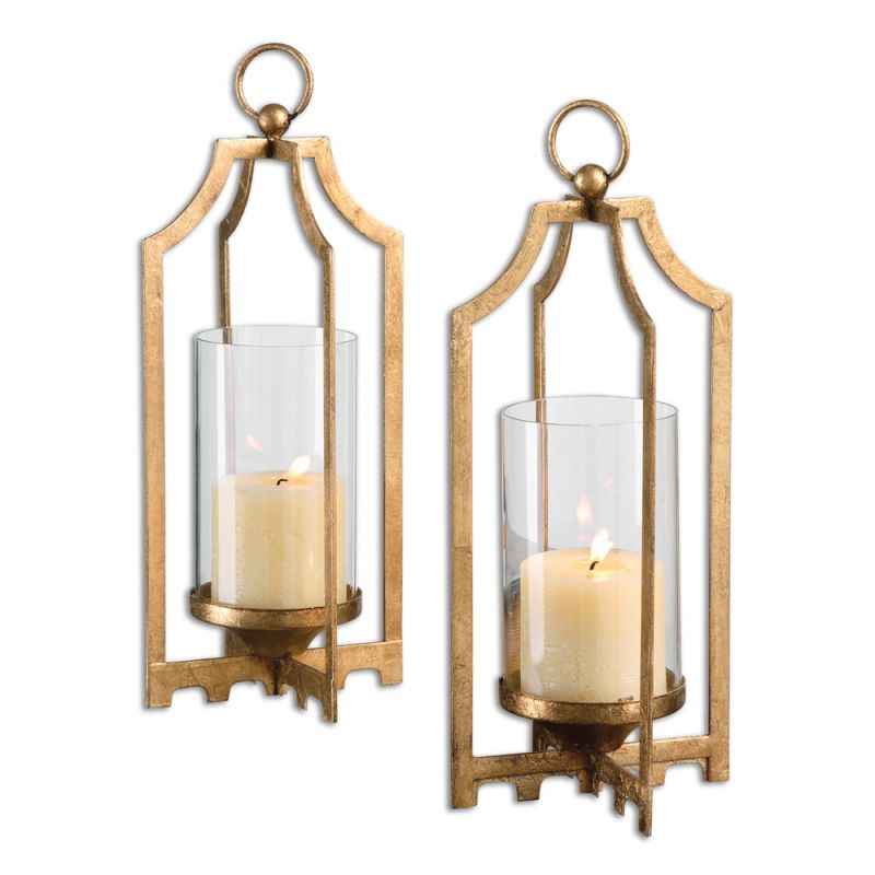 Uttermost - Lucy Gold Candleholders (Set of 2) - 19957