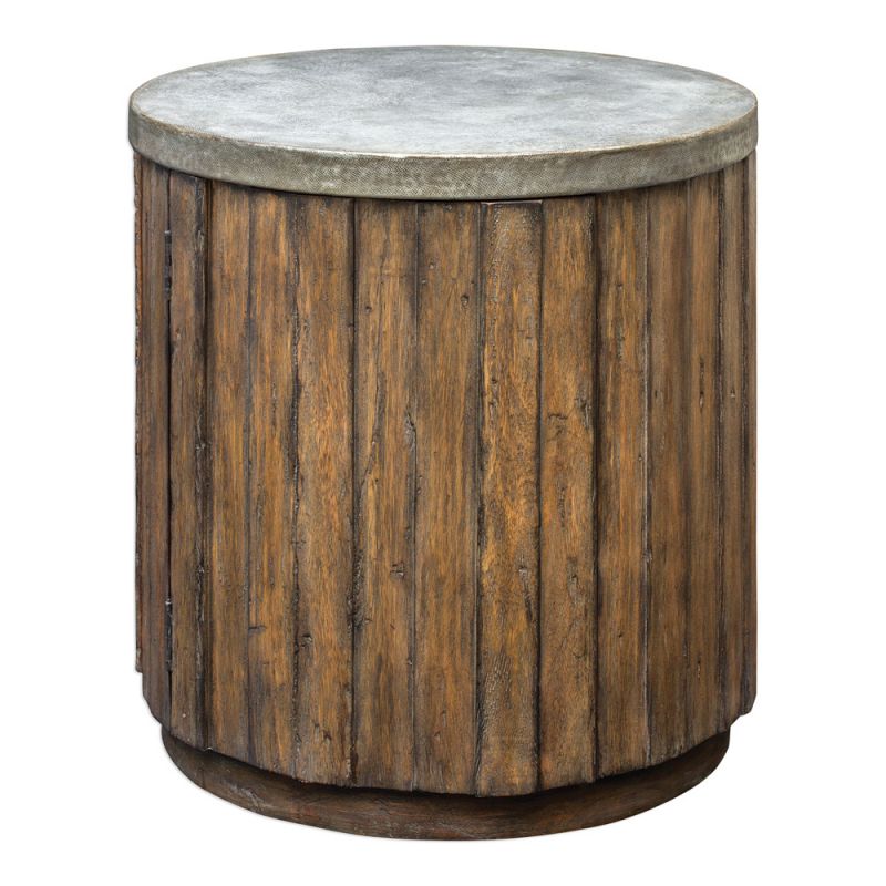 Uttermost - Maxfield Wooden Drum Side Table - 25779