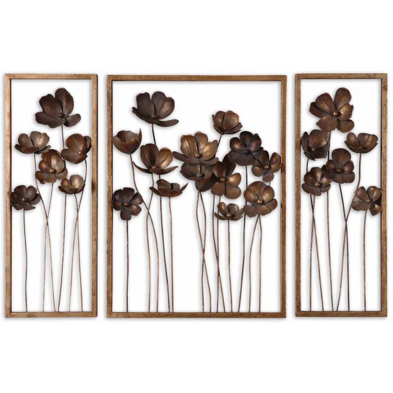 Uttermost - Metal Tulips Wall Art Set/3 - 12785